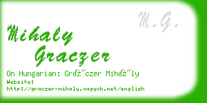 mihaly graczer business card